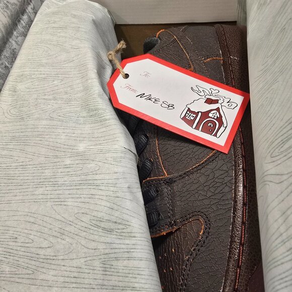 Nike SB Dunk Low Dark Smoke Grey Campfire Orange KRAMPUS DUNK Mens 10 2025 NEW - Picture 10 of 16